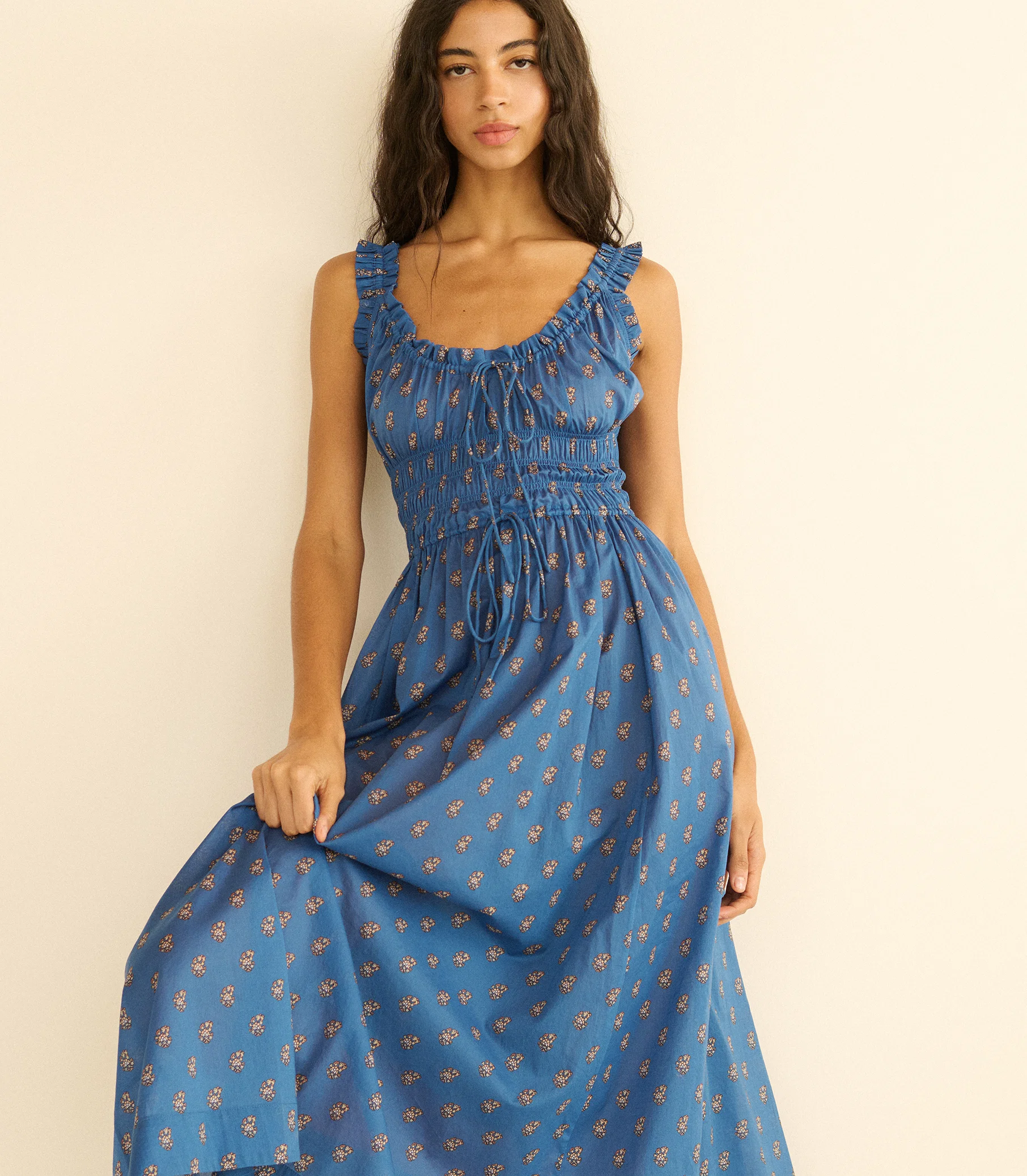 Emmaretta Midi Dress - Eartha Paisley