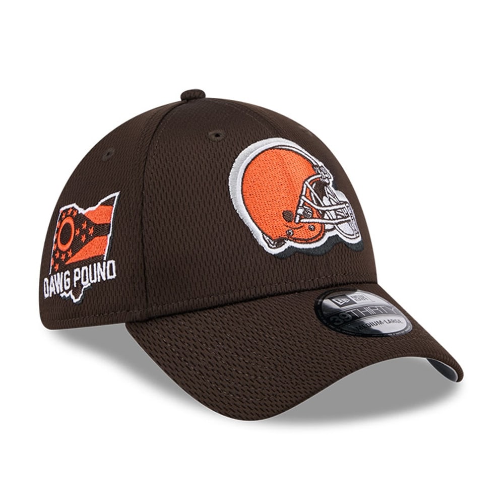 Cleveland Browns 2024 NFL Draft New Era 39THIRTY Flex Cap Brown