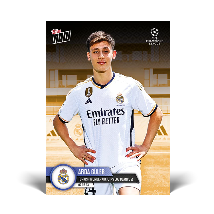 Topps UK - Turkish wonderkid joins Los Blancos! - UCL TOPPS NOW® Card #129