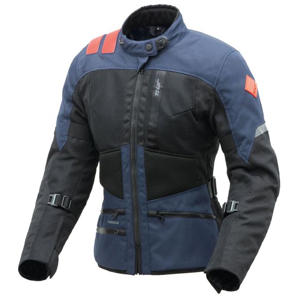 T.UR TRANSFER HYDROSCUD® LADY Motorcycle Jacket - Black / BlueRef: TUR0007