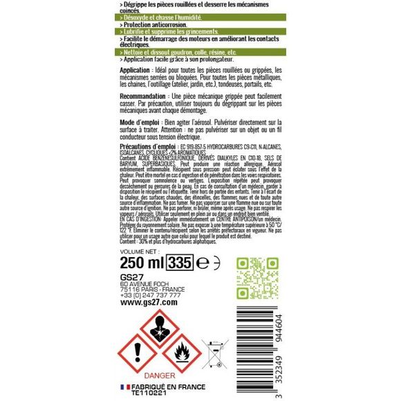 DEGRIPPANT GS27 Multi-Functions UniversalRef: GS0109 / TE110221