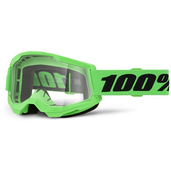 100% STRATA 2 cross Mask Fluo-Light Green 2026 - GreenRef: CE1592 / 50027-10027