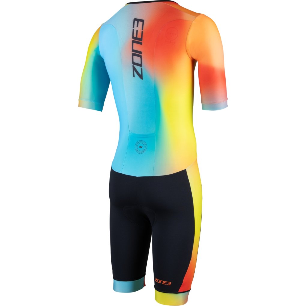 Zone3 Activate+ Short Sleeve Trisuit Men - neon/black