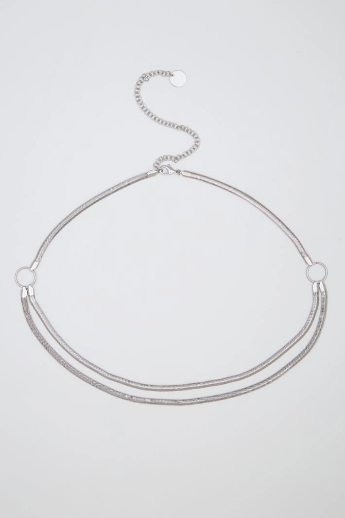 Metal snake belt - SILVER