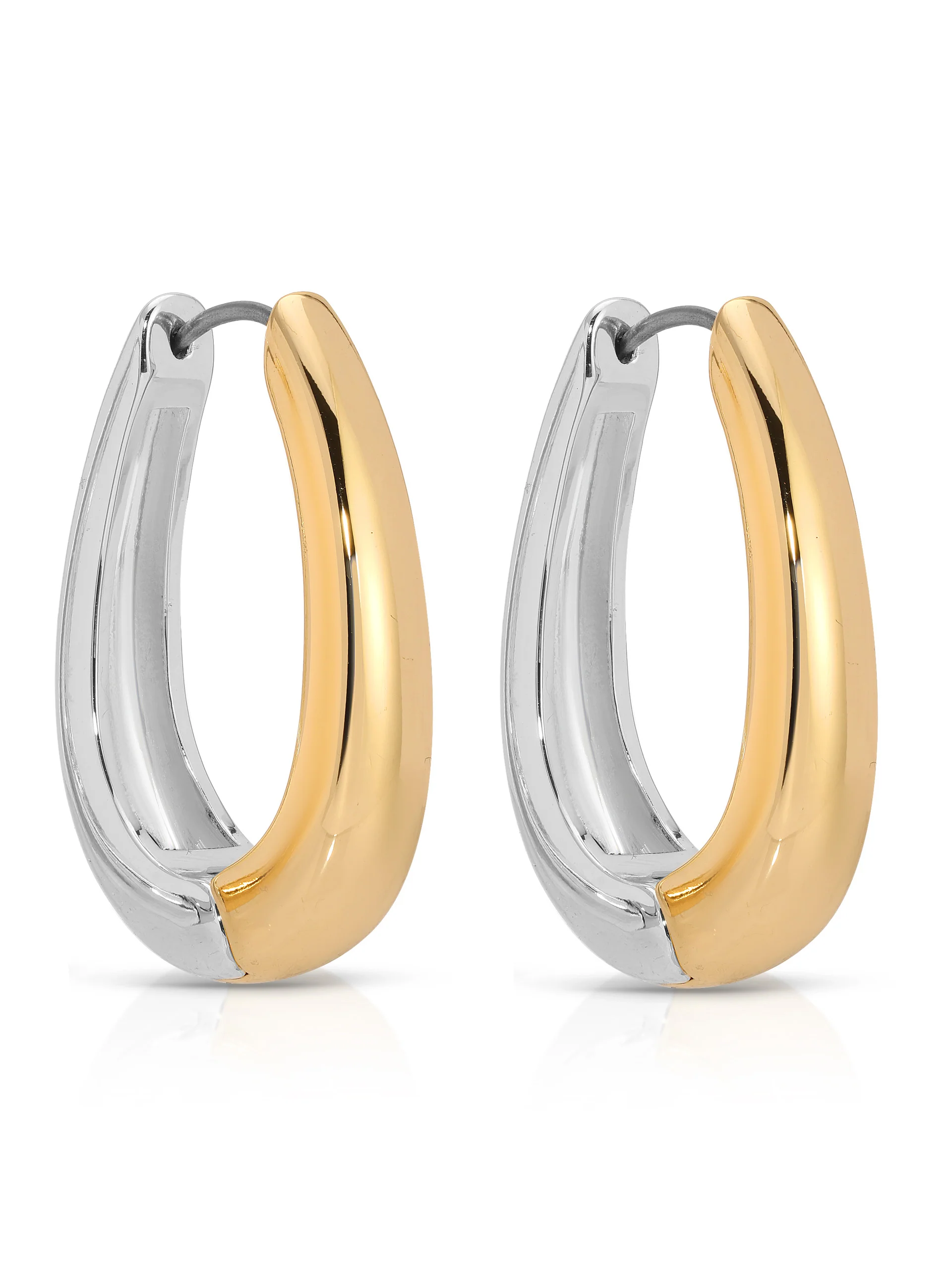 Mixed Metal Hoops