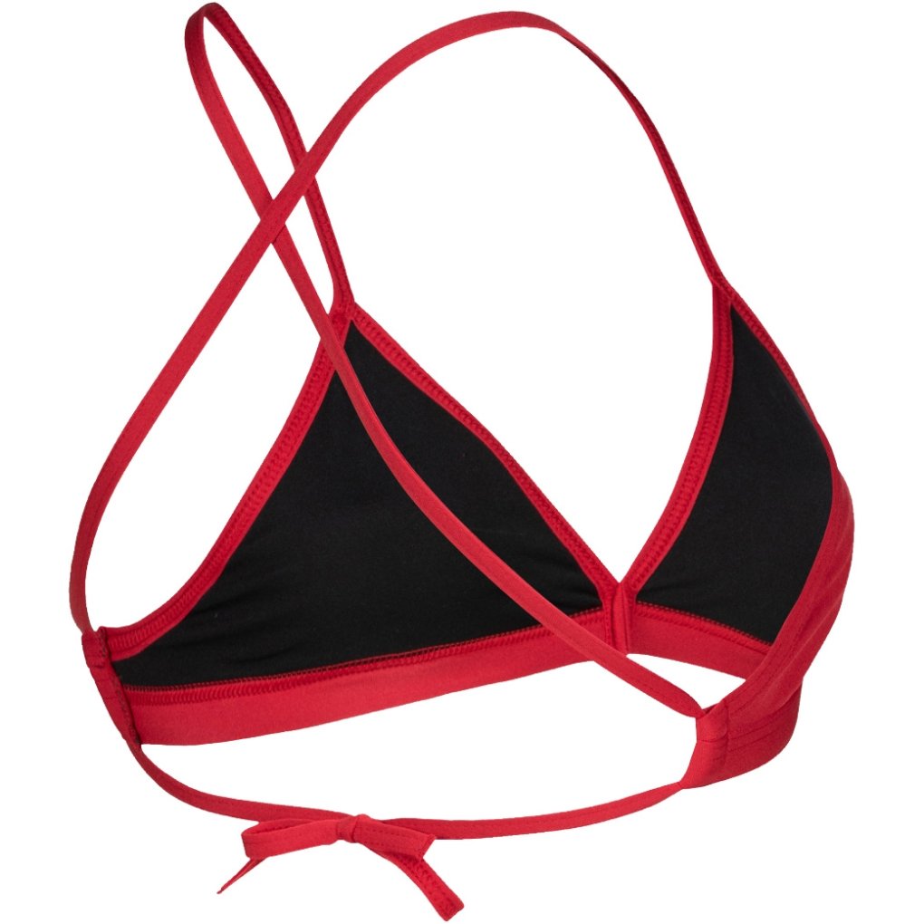 arena Performance Solid Team Bikini Top Women - Red-White