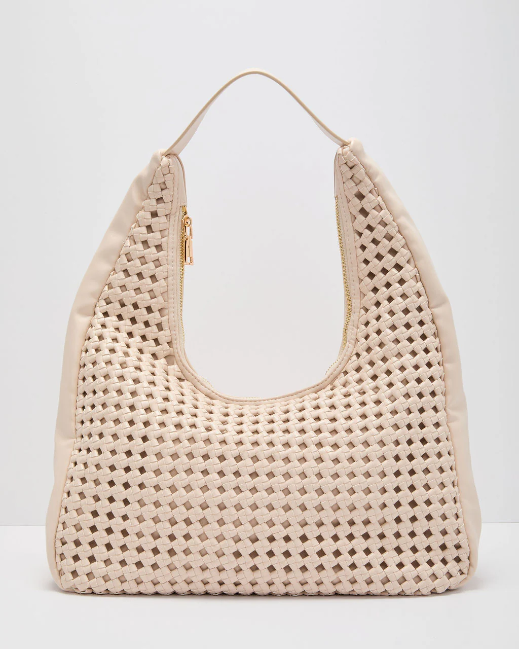 Zarae Woven Vegan Leather Tote Bag