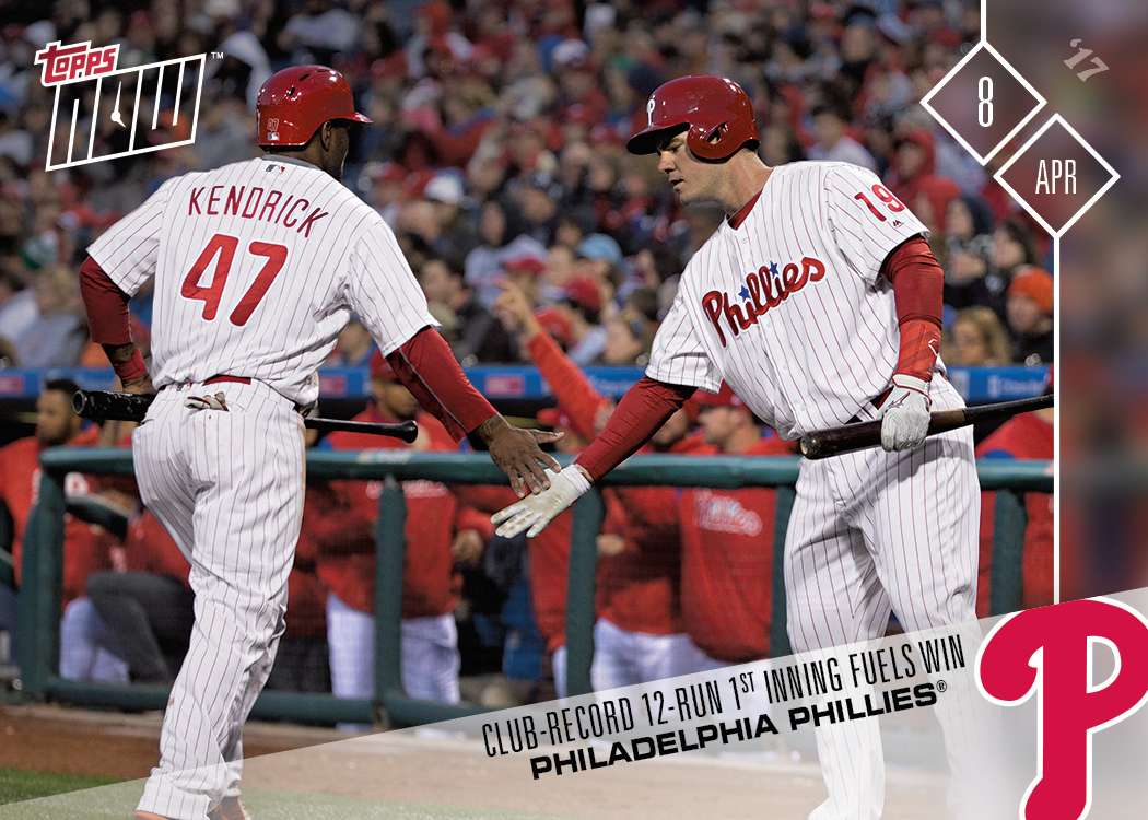 Philadelphia Phillies - 04/08/17 TOPPS NOW® Card 23 - Print Run: 289