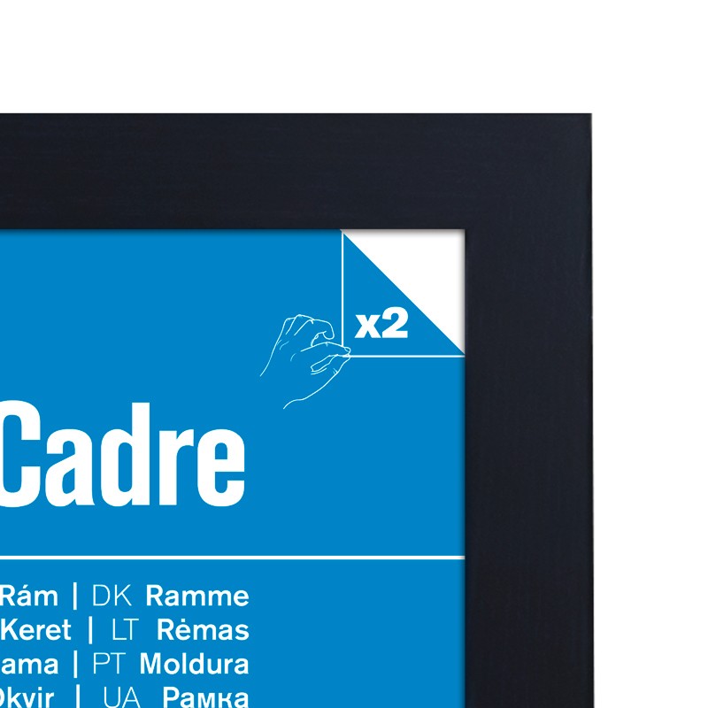 MDF Black Frame (30  x 40 cm)
