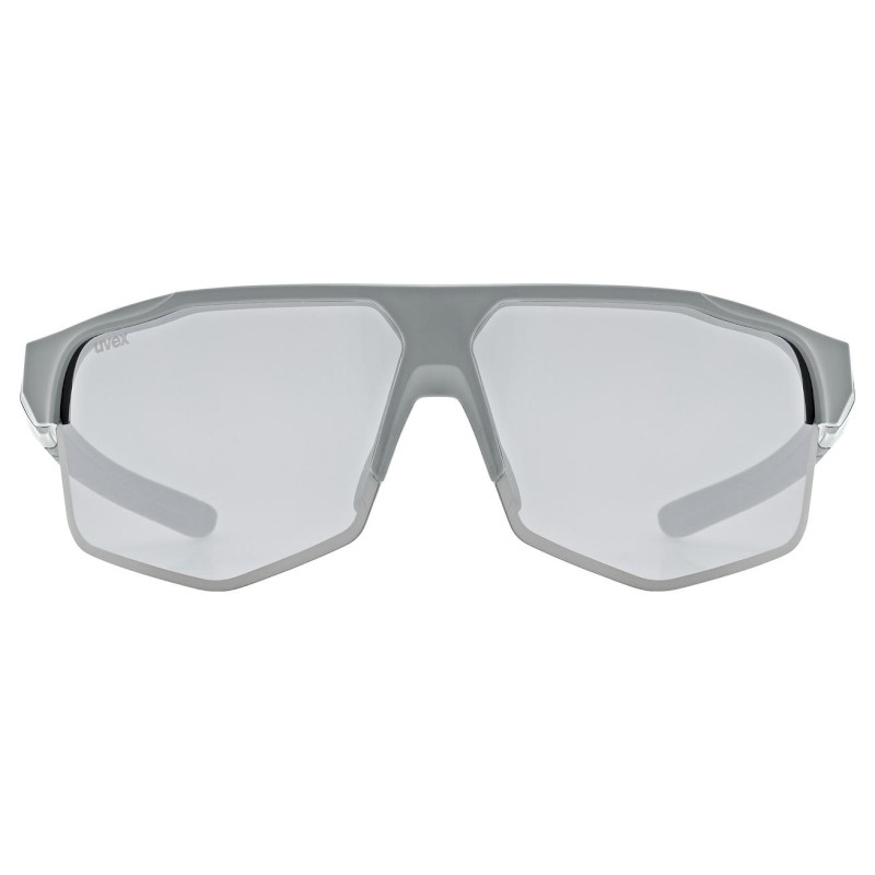 Uvex axos set Glasses - grey matt/mirror silver + clear