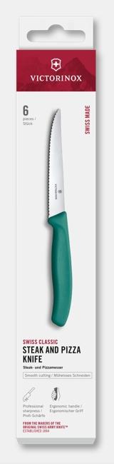 Swiss Classic Steak and Pizza Knife Set, 6 Pieces, 11 cm