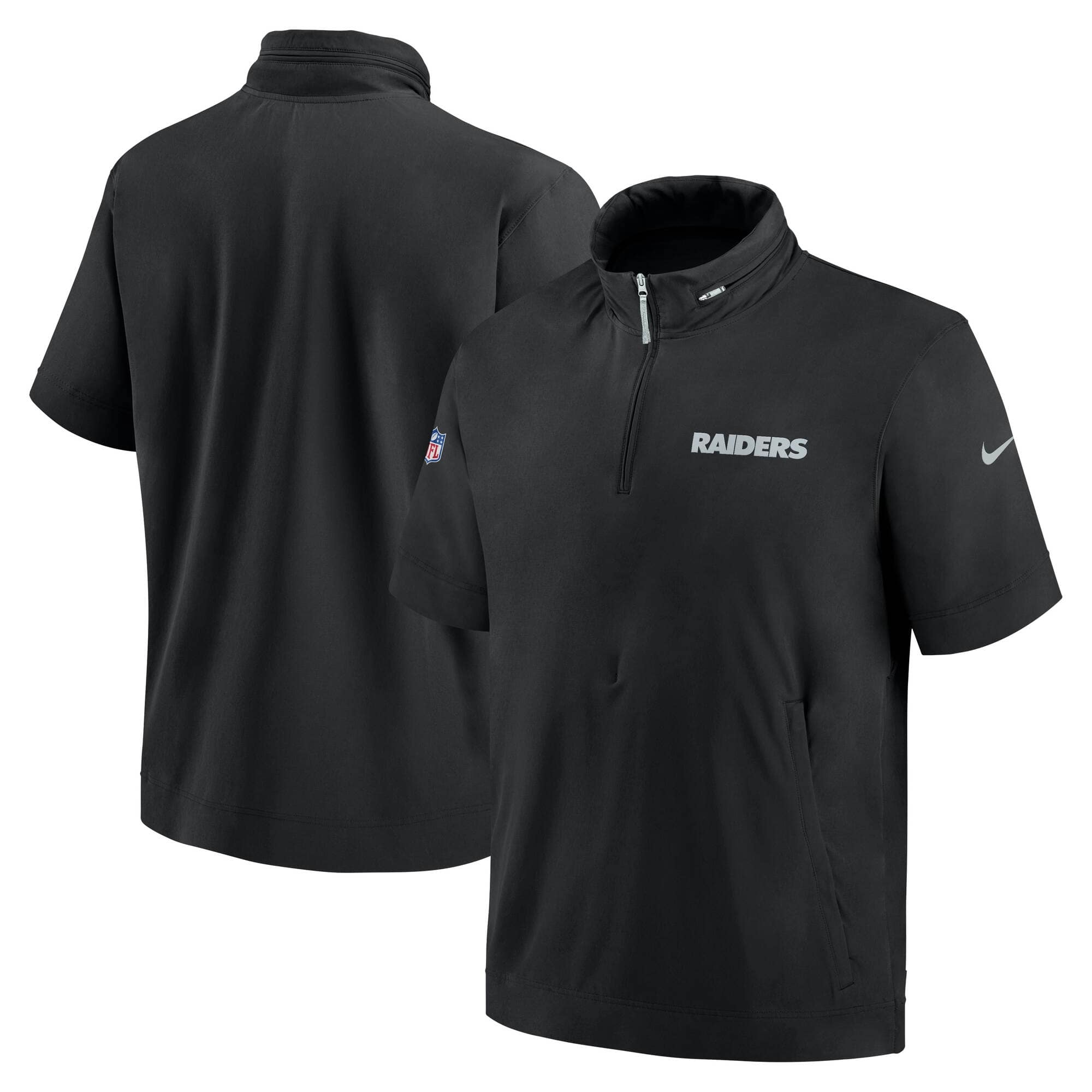 Las Vegas Raiders 2024 NFL Sideline Nike Lightweight Coach Jacket Black