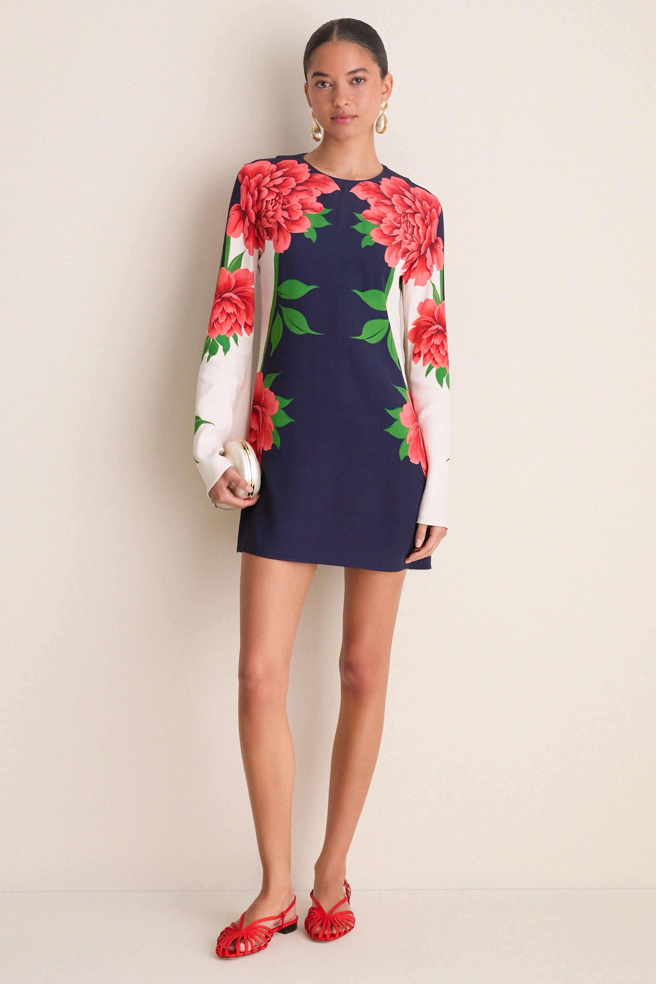 Queen Peony Placee Mini Supremes Swing Dress