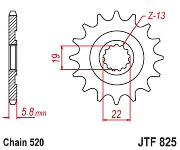 JT. Anti -mud steel 825 - 520Ref: Jtc01140A / 1077483001