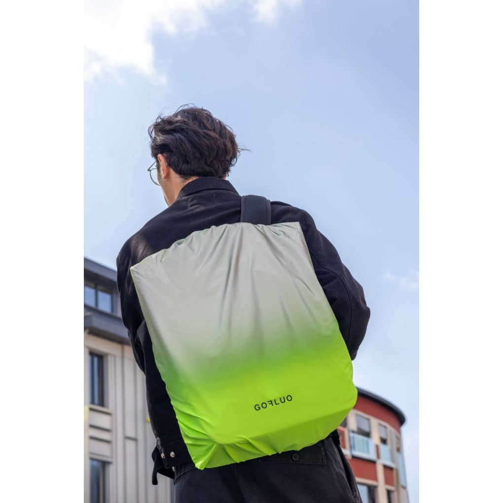 Gofluo Kaya M Backpack Cover - Green Reflective