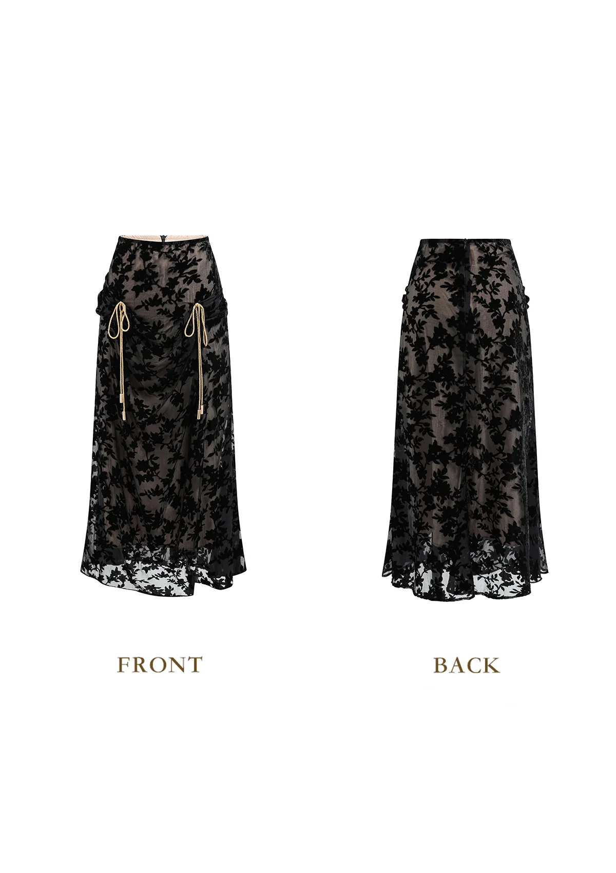 Black Gold Cocoa Skirt