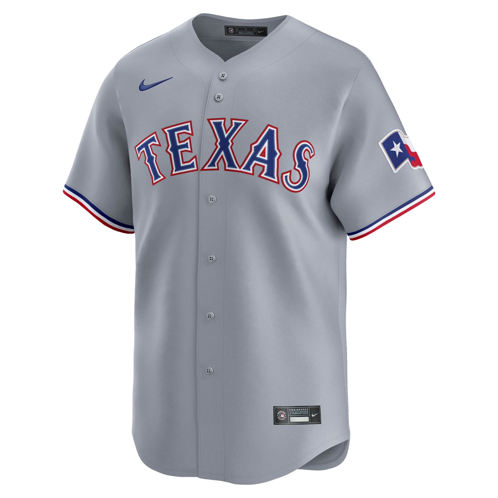 Texas Rangers Road Limited MLB Jersey Gray