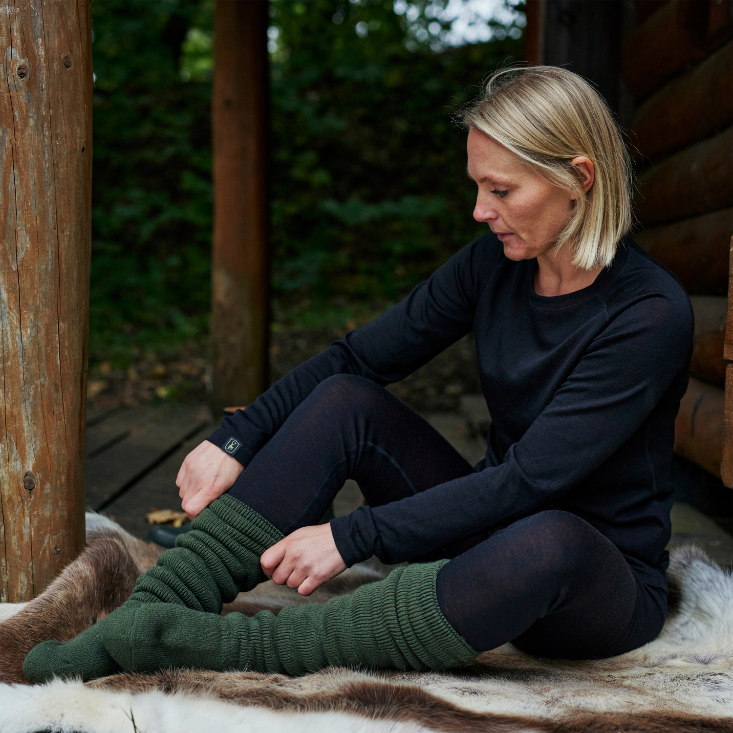 Rusky Thermal Socks, 45 Cm (Forest Night)