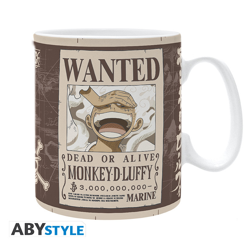 ONE PIECE Mug Big Size Luffy Wanted