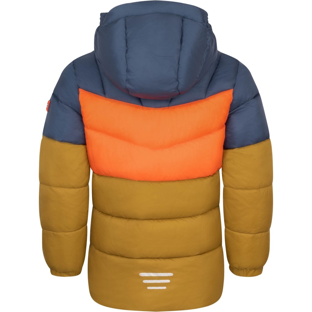 Trollkids Kirkenes Jacket Kids - Bronze/Mystic Blue/Flame Orange