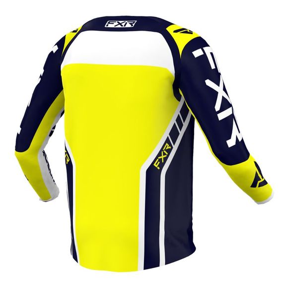 FXR CLUTCH PRO MIDNIGHT/WHITE/YELLOW 2022 cross jersey - Blue / WhiteRef: FXR0163