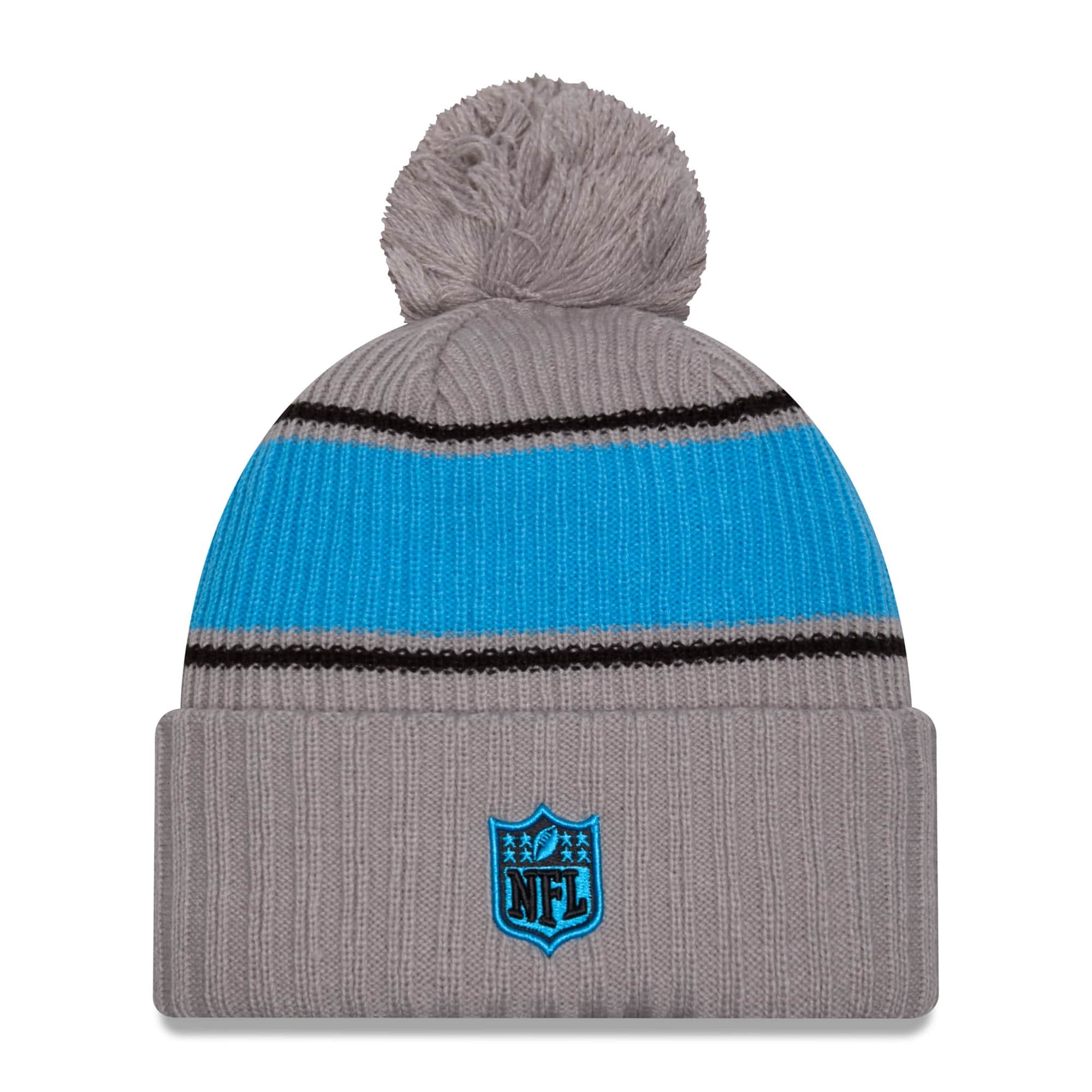 Carolina Panthers 2024 NFL Sideline New Era Sport Knit Hat Gray
