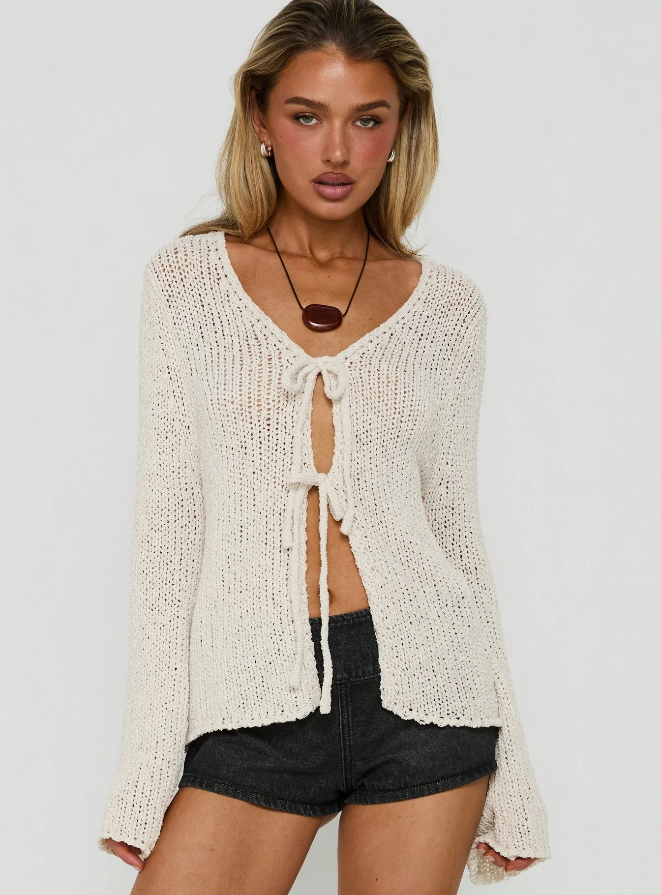 Swain Knit Cardigan Cream