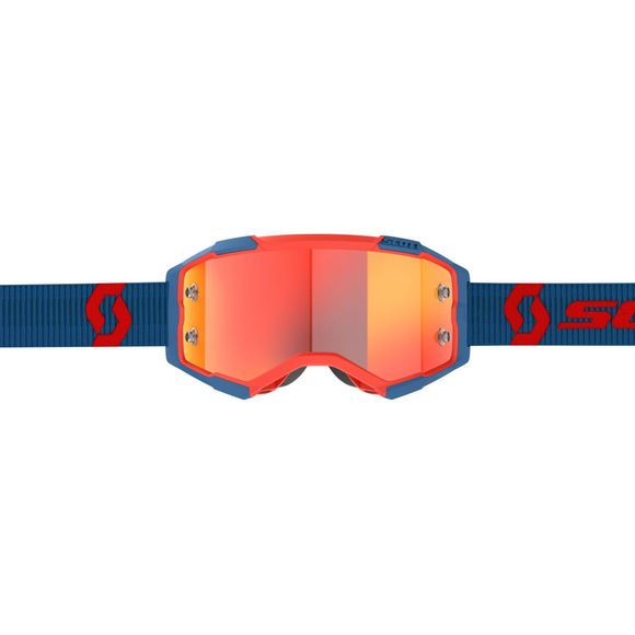 Scott Fury cross mask - dark blue/neon red orange chrome works 2024 - Blue / RedRef: SCO1367 / 2728287698280