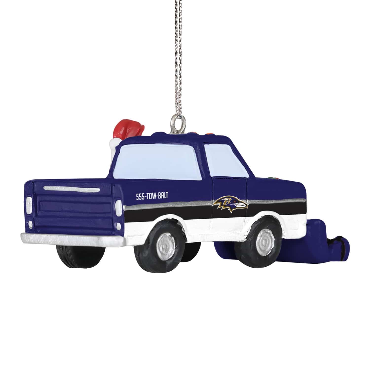 Baltimore Ravens NFL Snow Plow Truck Christmas Ornament