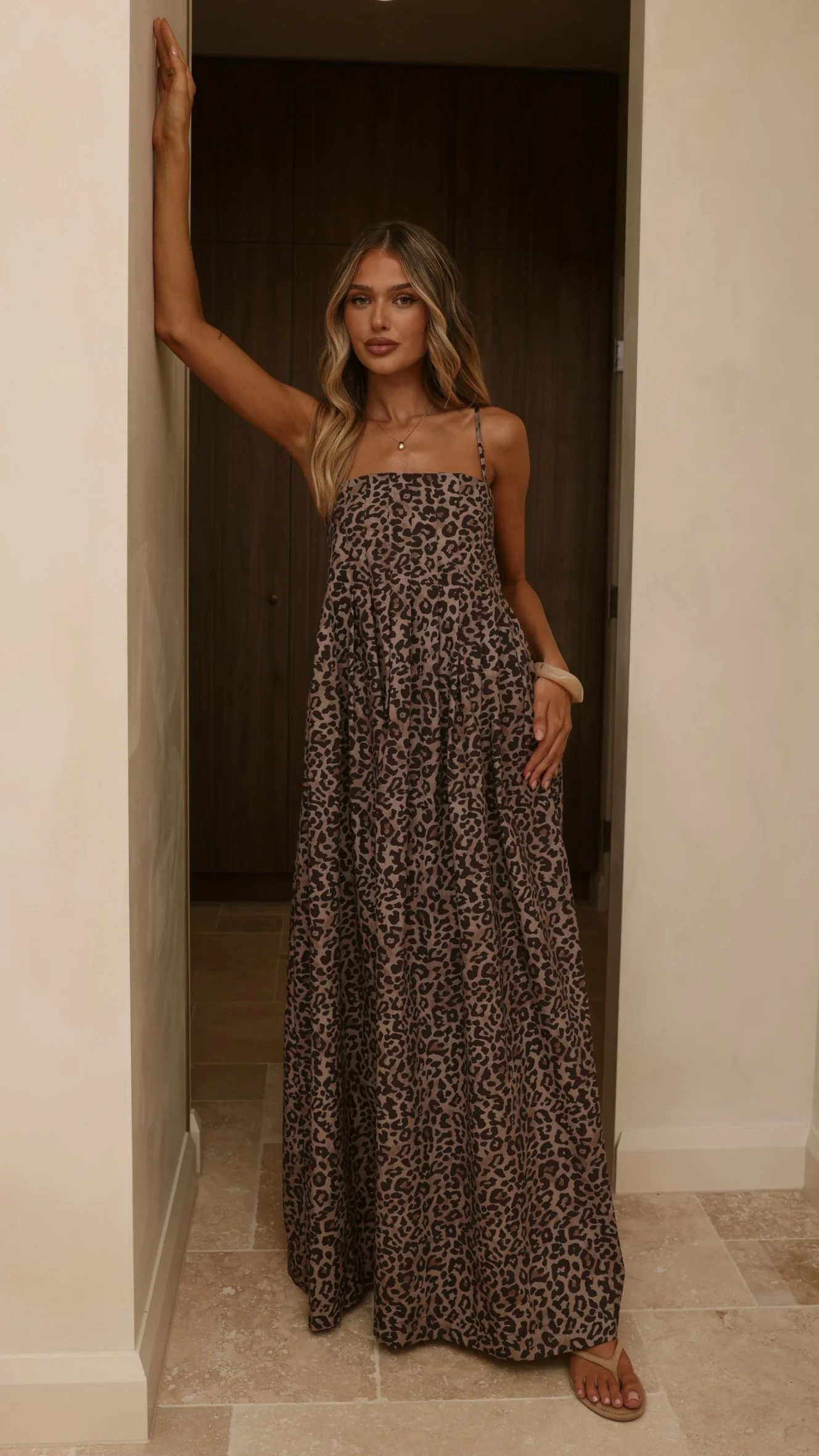 Pippa Maxi Dress - Leopard Print