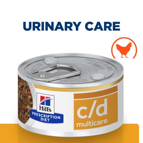 Hill's c/d Multicare - Feline - Chicken Flavour - 24 x 156g Tins