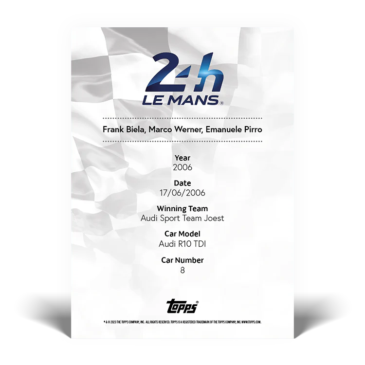 2023 Topps 24H of Le Mans Poster Art #61 - Topps UK