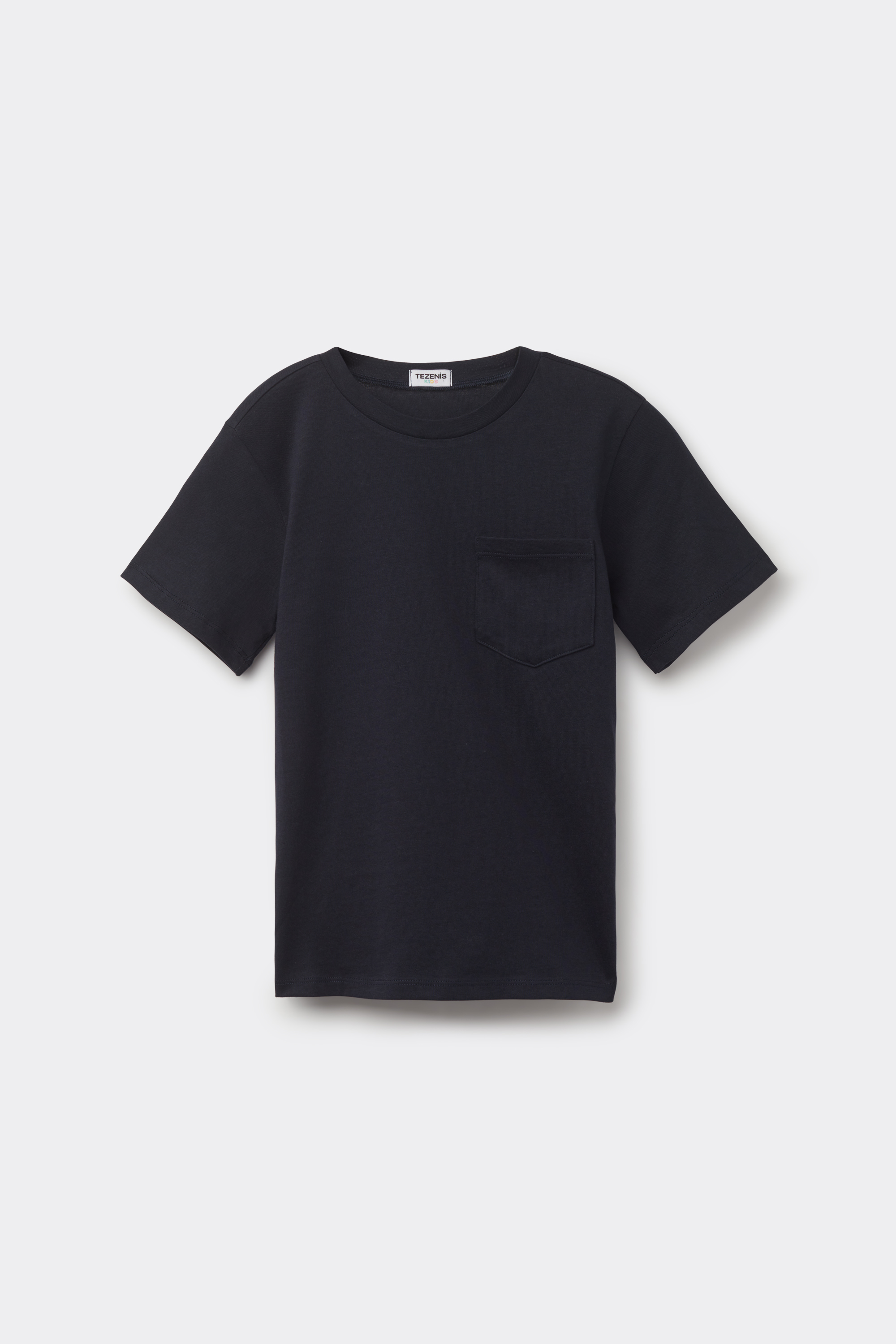 Boys’ Cotton Round Neck T-Shirt with Pocket