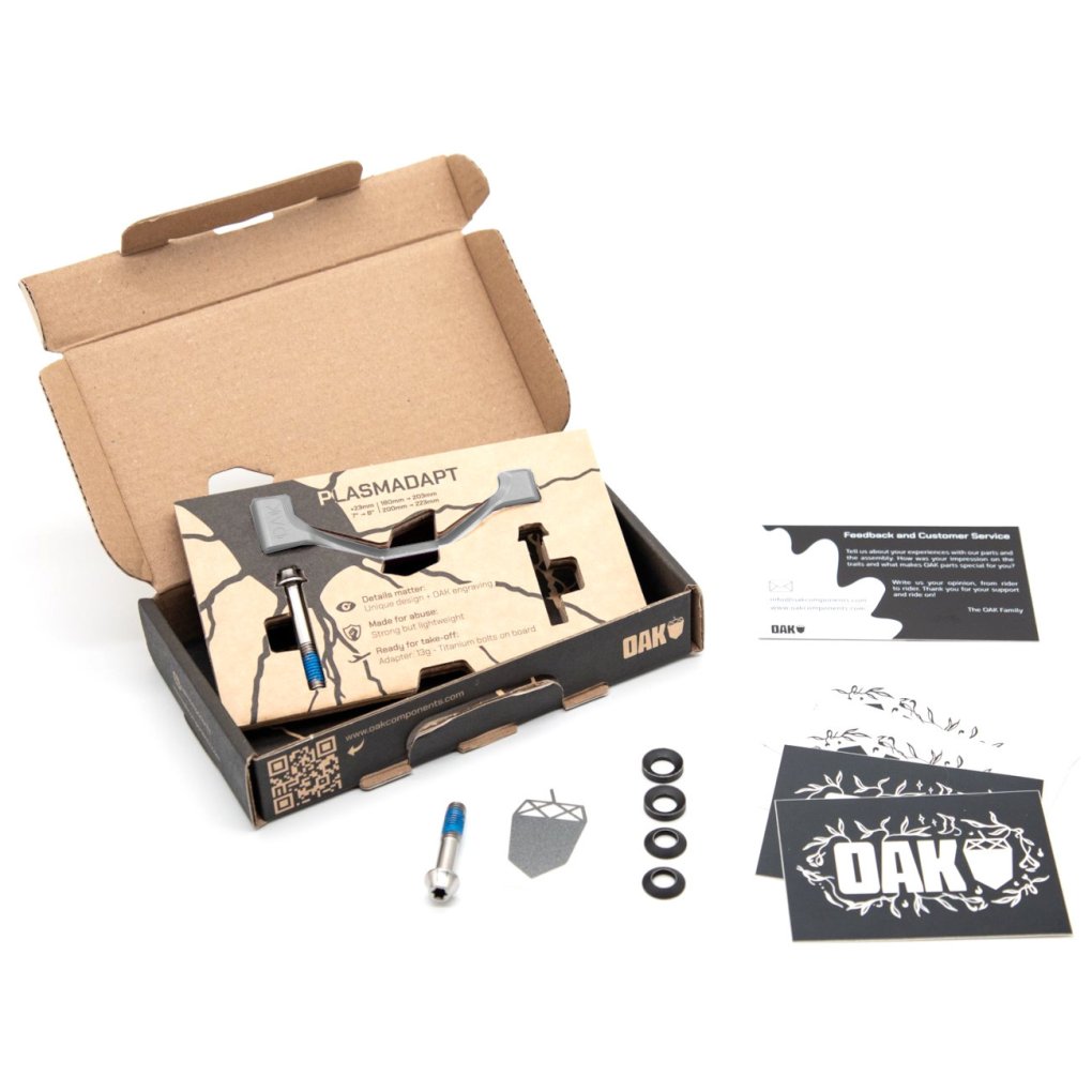 OAK Components PLASMADAPT Brake Caliper Adapter | Postmount +23mm - raw