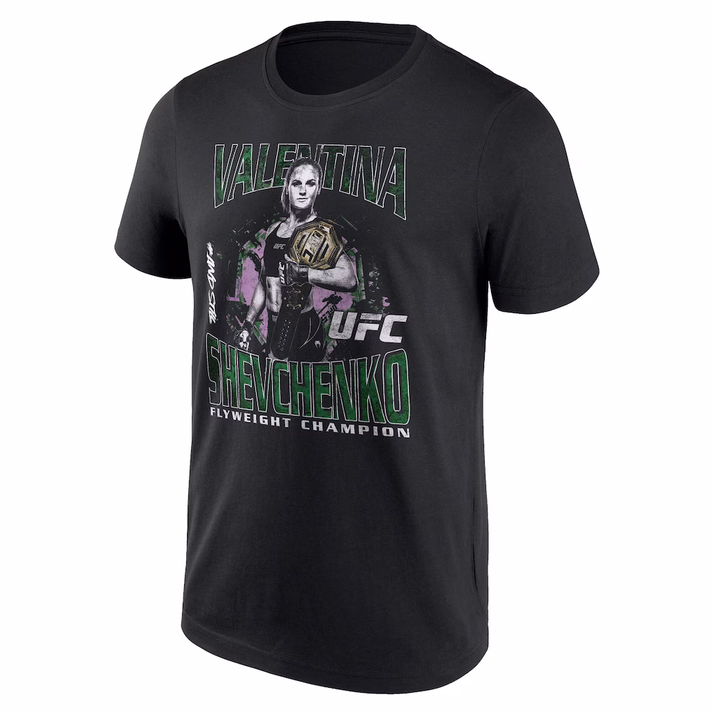 UFC Valentina Shevchenko 315 Flyweight Champion T-Shirt - Black - Mens