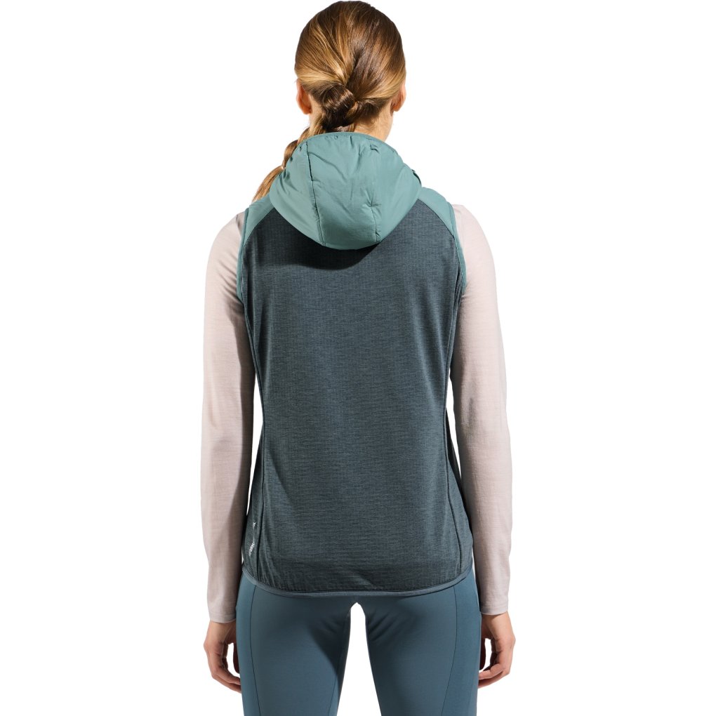 Odlo Ascent Wool Insulated Hybrid Vest Women - arctic - dark slate