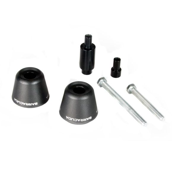 Barracuda Frame Sliders Kit Wheels - BlackKAWASAKI 600 NINJA ZX-6 R (ZX600P) - 2007 - 2008Ref: bar0059 / kp6101/07