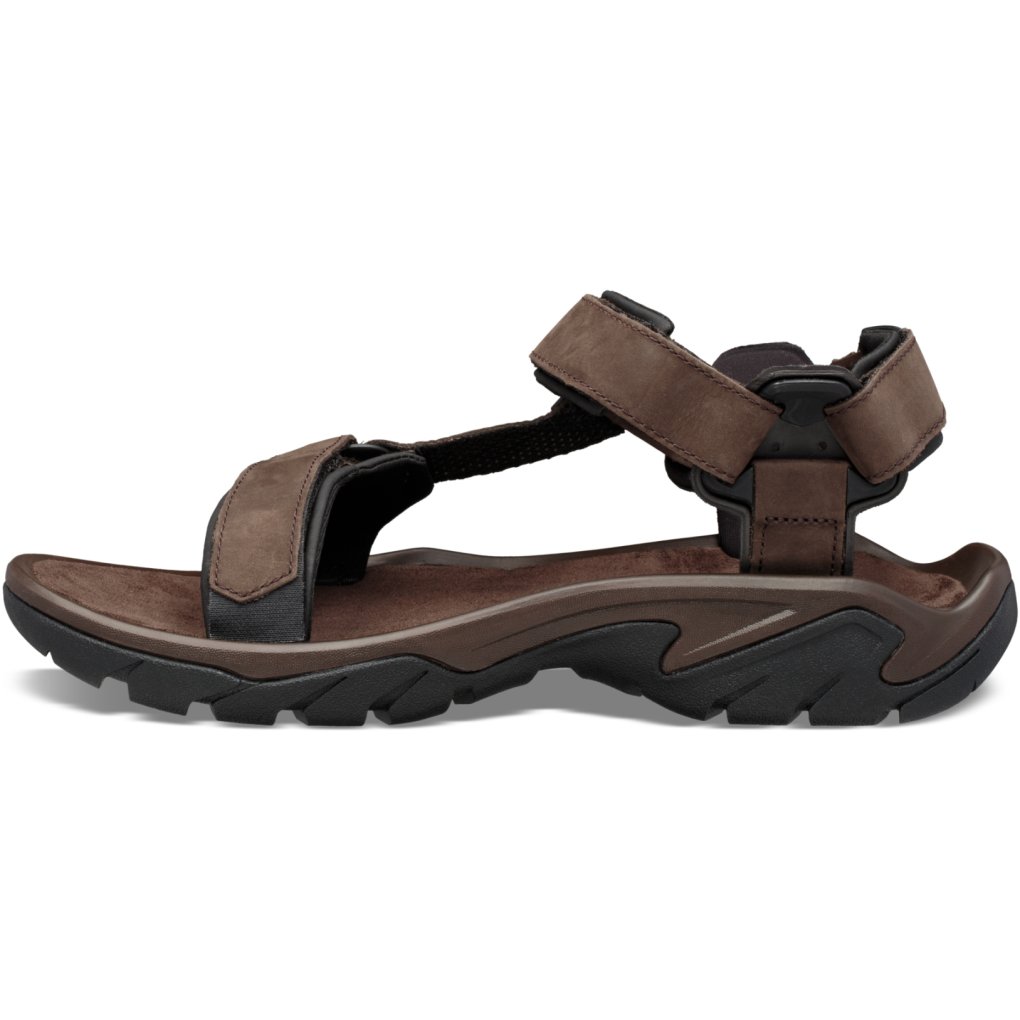 Teva Terra Fi 5 Universal Leather Sandals Men - turkish coffee