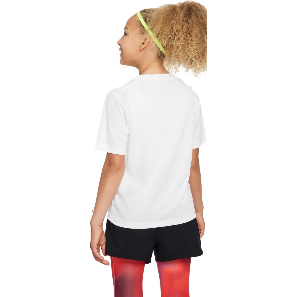 Nike Multi Dri-FIT Shortsleeve Training Top Kids - white/black DX5380-100