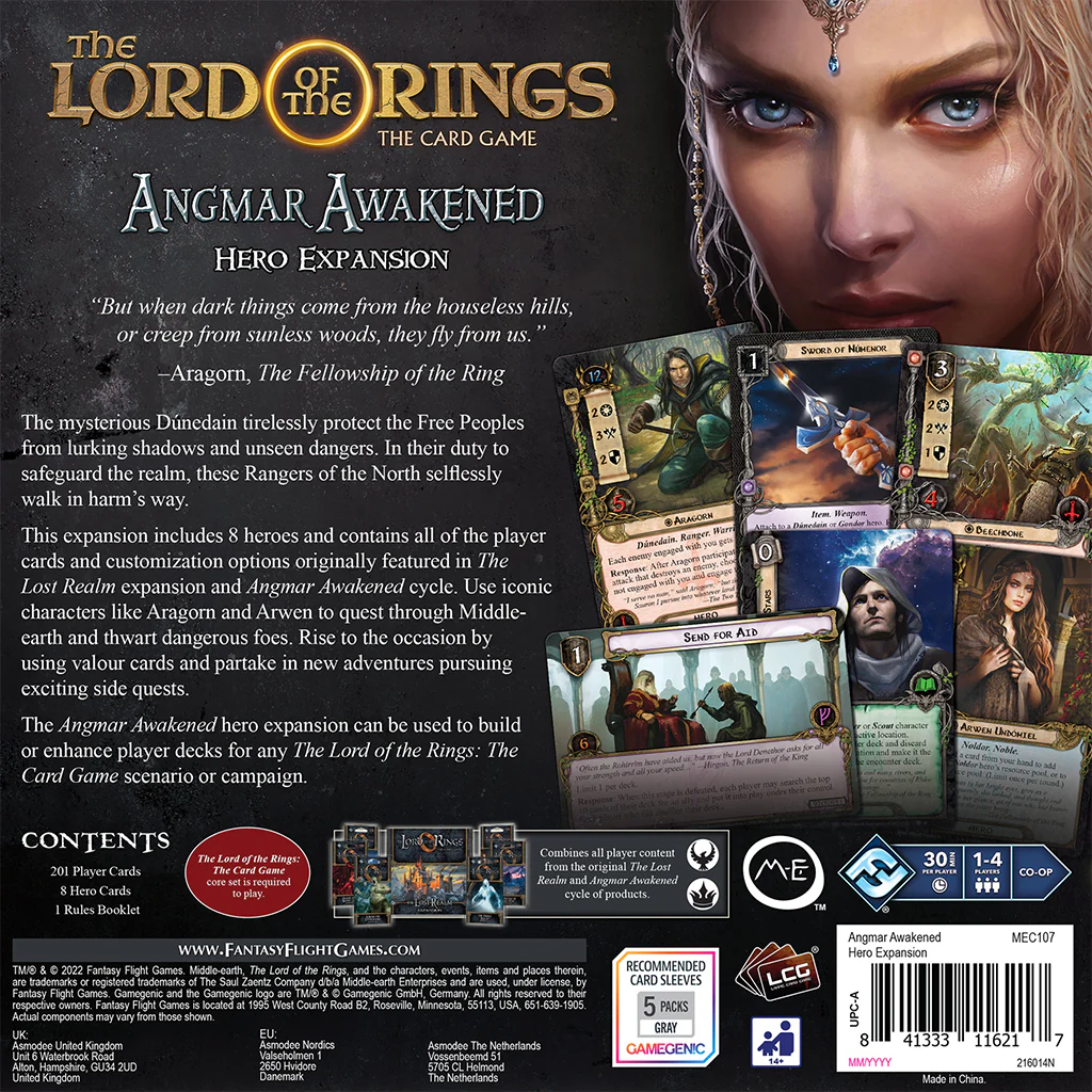 The Lord of the Rings: The Card Game - Angmar Awakened Hero Expansion