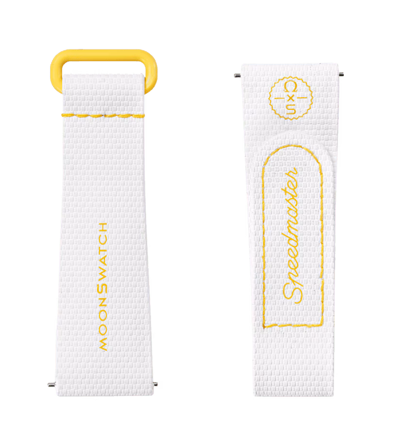 MOONSWATCH WHITE/YELLOW RUBBER