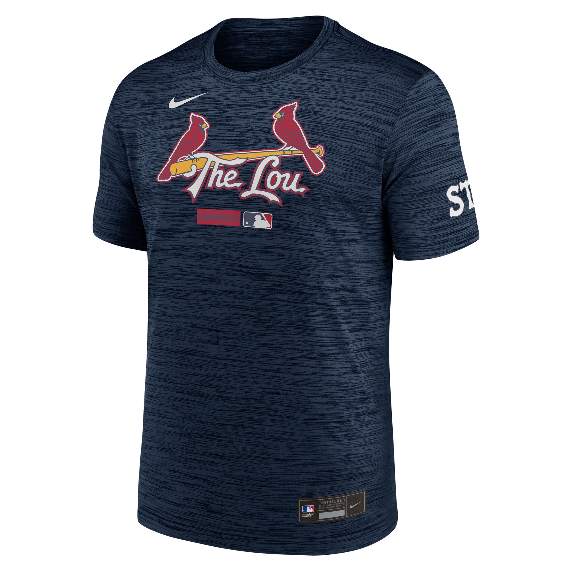 St. Louis Cardinals City Connect 2026 MLB Authentic Velocity T-Shirt Navy