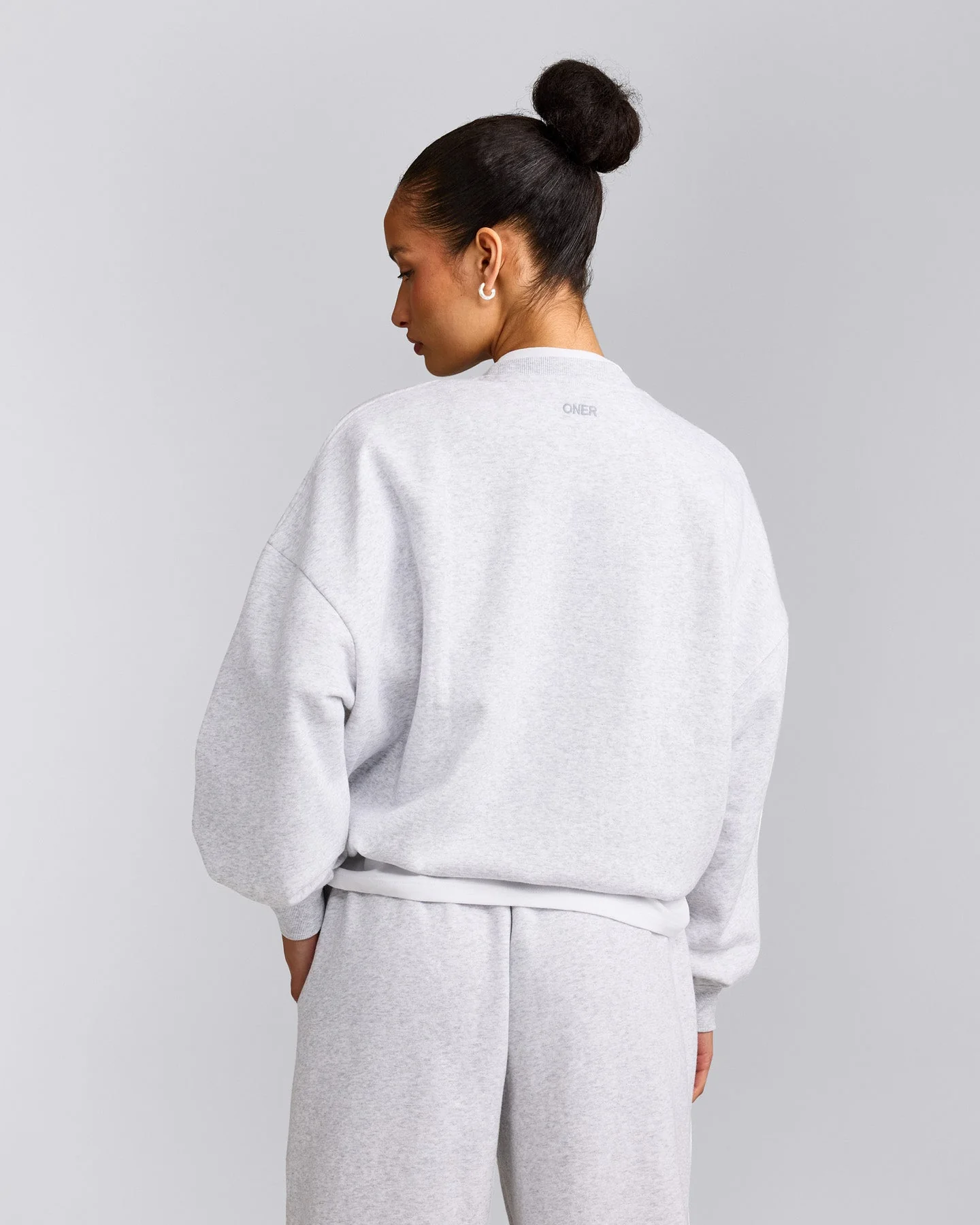 Foundations All Season Crew Neck Sweatshirt | Grey Marl