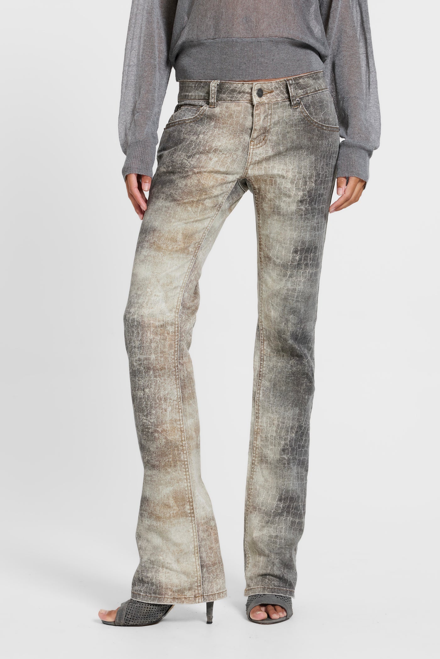 Leona Bootcut Cooper Jeans in Croc