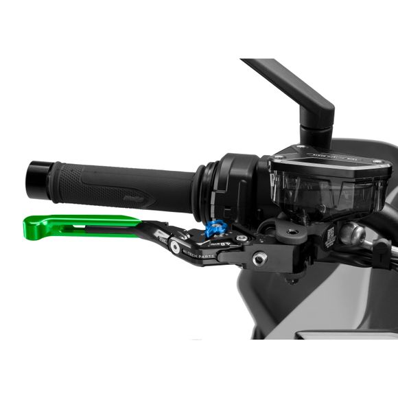 Puig Brake Lever Folding Extendable 4.0 Green Universal - BlueRef: PUI0937