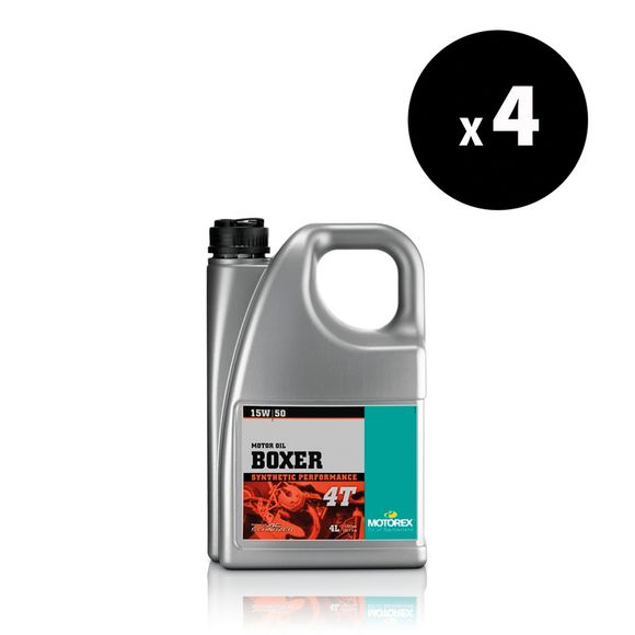 Huile moteur Motorex Boxer - 15W50 4L x4 UniverselRef : MX00158A / 3042878