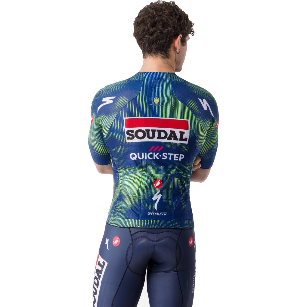 Castelli Climber's A/C Jersey Team Soudal Quick-Step Men - blue/electric lime 051