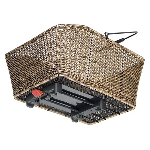 KLICKfix Wicker Basket GT Racktime 0398R Bike Basket - 20L - natural