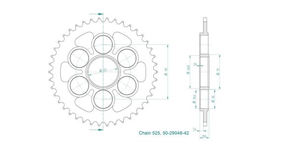 Couronne Esjot 42 dentsRef : ESJO00112A / 12112993