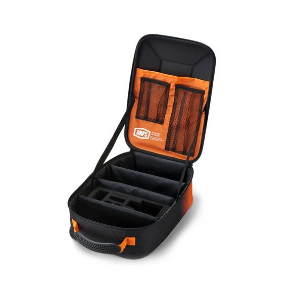 100% CRUSH Glasses Bag - Black / OrangeRef: CE1289 / 29000-00002
